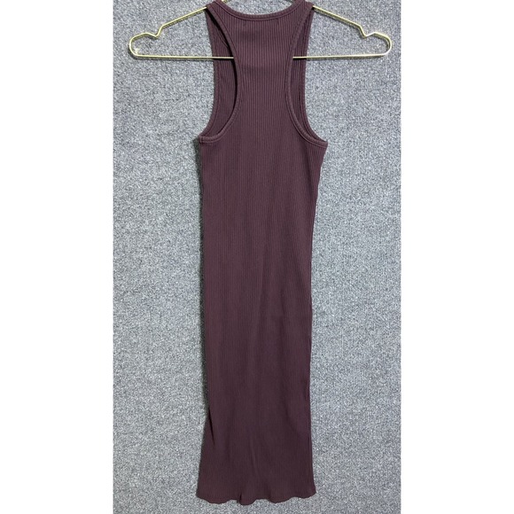 Bishop + Young Revolve Ribbed Midi Bodycon Tank Dress Women Small Maroon EUC - Picture 3 of 5